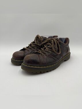 Dr. Martens Air Wair Finnegan Oxford Shoes Mens Y2K 90s Brown Leather Preppy